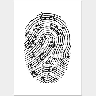 Musical Fingerprint by Tobe Fonseca Posters and Art